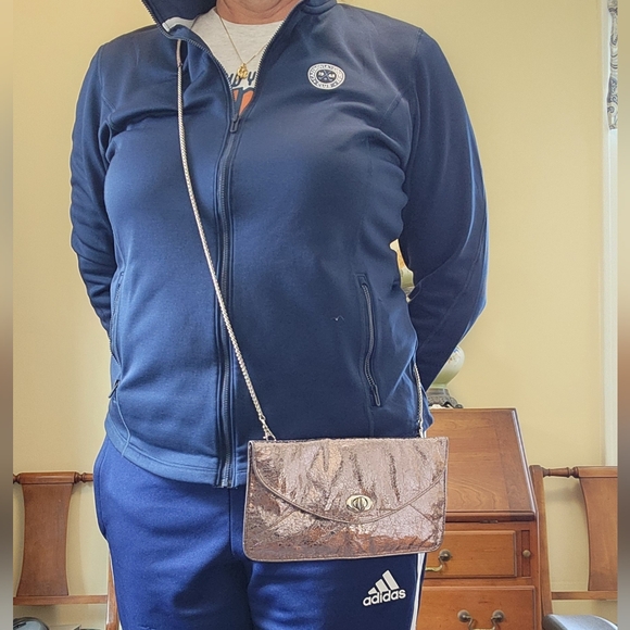 Sorial Metalic Turn Lock Crossbody Purse Handbag with Chain Strap - Picture 12 of 12